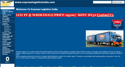 Desktop Screenshot of expresslogisticsindia.com
